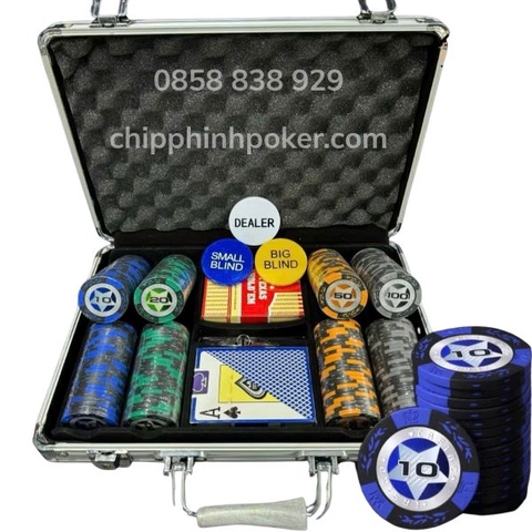 Vali Phỉnh Poker 200 Chip Có Số Casino Cao Cấp Giá Rẻ