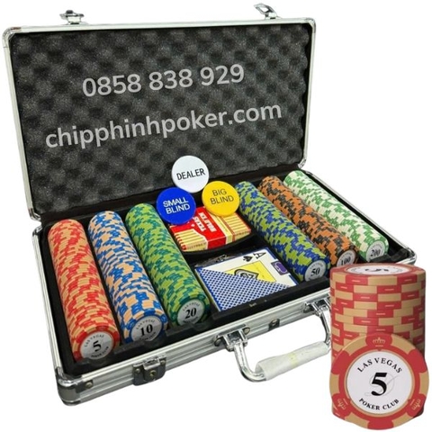 Bộ Poker 300 Chip Clay Lasvegas Giá Rẻ Cao Cấp