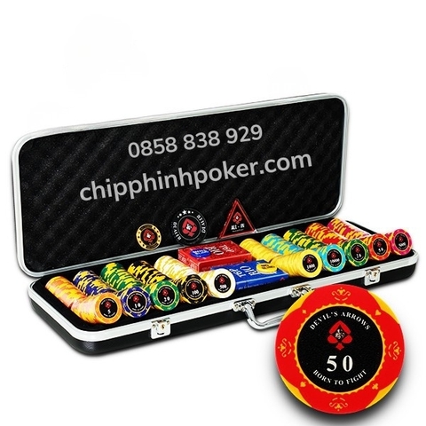 Bộ Phỉnh Poker 300 Chip Devil's Arrow
