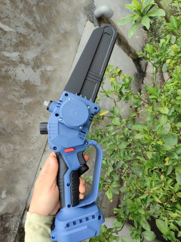 Thân Máy Cưa Xích Pin 8 Inch YMS-MCX8 (Chân Pin Phổ Thông Makita M21) - Động Cơ Không Chổi Than Brushless - Tặng 2 Xích