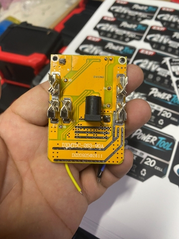 Mạch bảo vệ pin 5s 90a chân phổ thông makita M21 DX chạy máy 2 chân và 3 chân