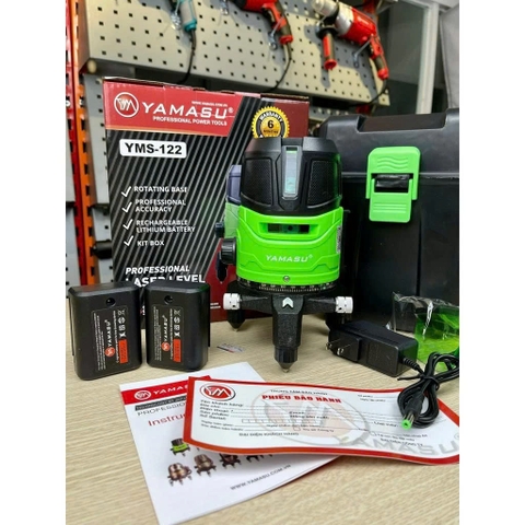 Máy cân bằng laser 5 tia xanh siêu sáng YAMASU YMS-122