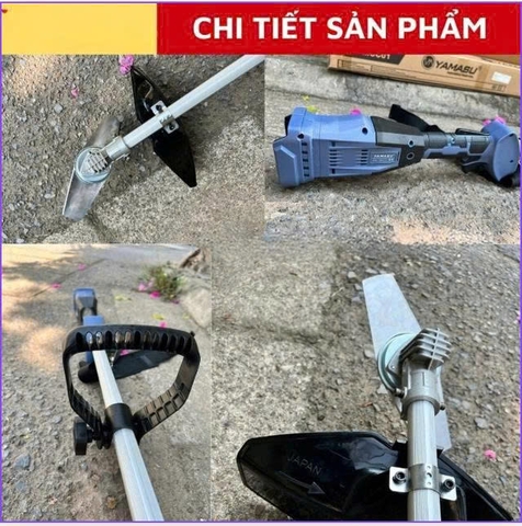 Thân máy cắt cỏ YAMASU YMS 21V chân phổ thông, công suất 800W, động cơ không chổi than