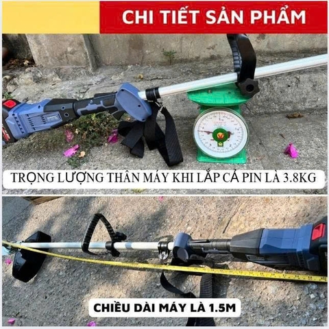 Thân máy cắt cỏ YAMASU YMS 21V chân phổ thông, công suất 800W, động cơ không chổi than