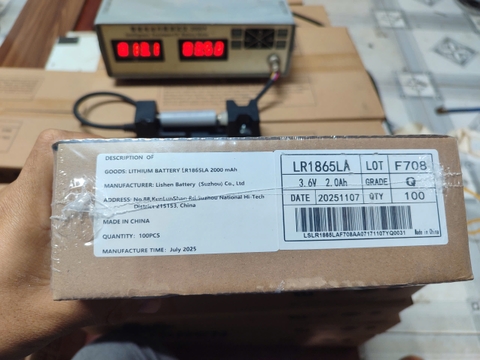 Pin Cell Lishen LS1865LA 18650 2000mAh Chính Hãng  Dòng Xả Cao 20A