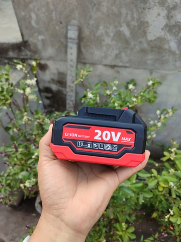 Vỏ pin chân phổ thông 5s2P 10 cell có đèn báo pin, chống sốc