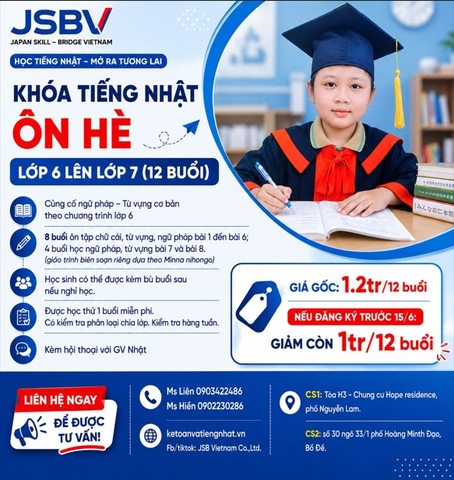 KHÓA ÔN TIẾNG NHẬT