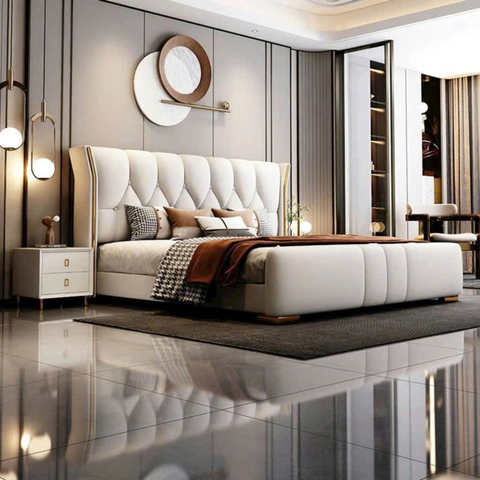 GIƯỜNG NGỦ BỌC DA HIỆN ĐẠI SANG TRỌNG - LB26
