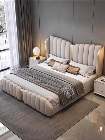 GIƯỜNG NGỦ BỌC DA CAO CẤP HIỆN ĐẠI - LB15