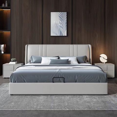 GIƯỜNG NGỦ BỌC DA CAO CẤP HIỆN ĐẠI - LB12