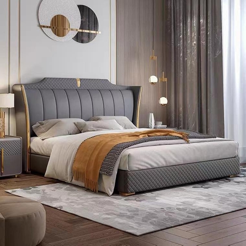 GIƯỜNG NGỦ BỌC DA CAO CẤP HIỆN ĐẠI - LB08