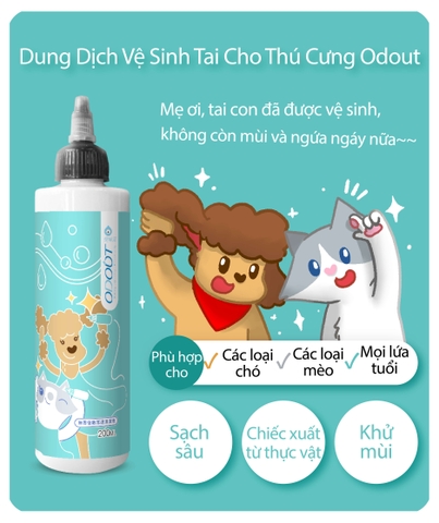 Dung Dịch Vệ Sinh Tai Thú Cưng - Pet Ear Cleansing Solution 200ML
