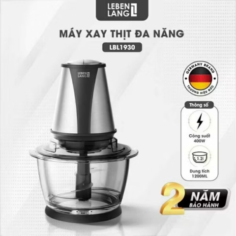 Máy xay thịt hãng Đức LEBENLANG LBL1930 dung tích 1,2L-  công suất 400W
