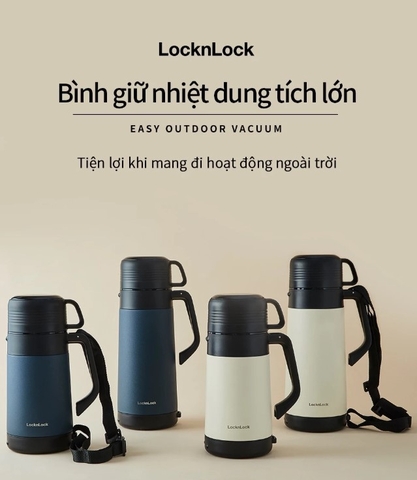 LHC1485 - Bình giữ nhiệt LocknLock Easy Outdoor Vacuum Bottle 1.8L