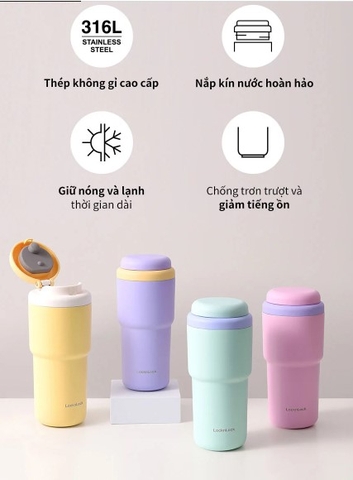 LHC3292 - Bình giữ nhiệt LocknLock Daily Macaron Tumbler 480ml