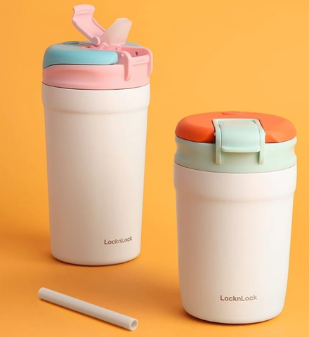 Bình giữ nhiệt LocknLock-Dual flip-320ml - 430ml - LHC4290YRED - LHC4298MIT