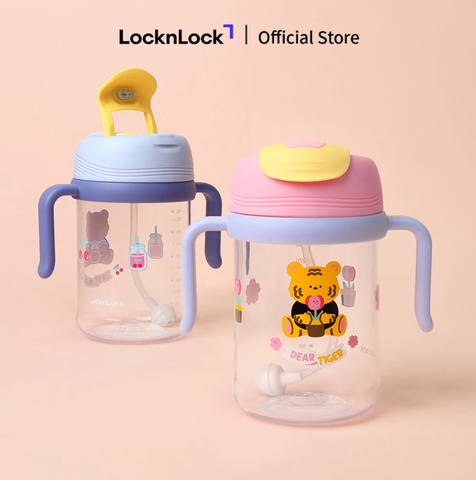 Bình nhựa trẻ em có tay cầm LocknLock-420ml - ABF852