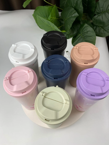 Ly Giữ Nhiệt LocknLock 550ml Mở Nắp 1 Chạm Thép Không Gỉ Nhiều Màu Cute Chính Hãng LHC3249