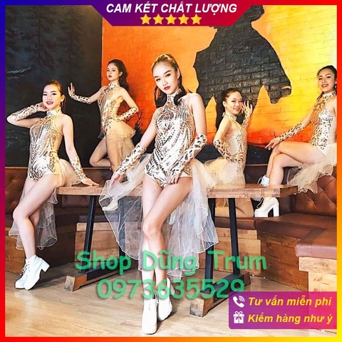 Bộ nhảy khiêu vũ cho vũ đoàn, trang phục nhảy nhóm cực đẹp