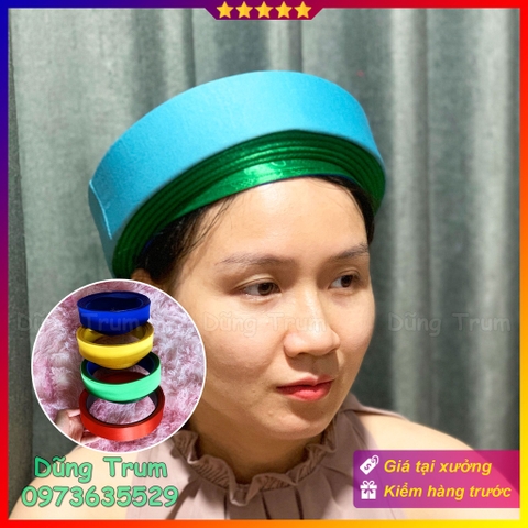 Khăn xếp quan, khăn đóng hầu giá, mấn đội đầu phụ kiện hầu đồng chụp ảnh cổ trang