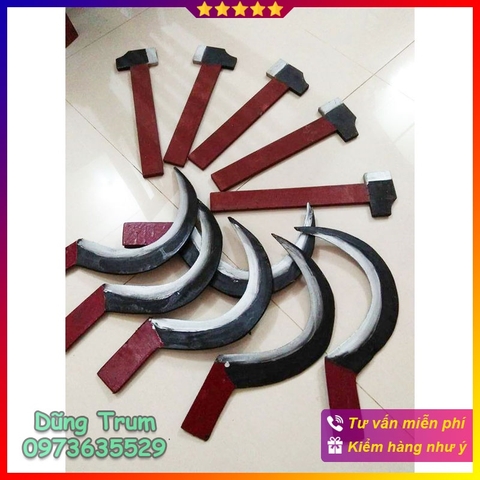 Búa liềm biểu diễn, đạo cụ búa liềm diễn sự kiện