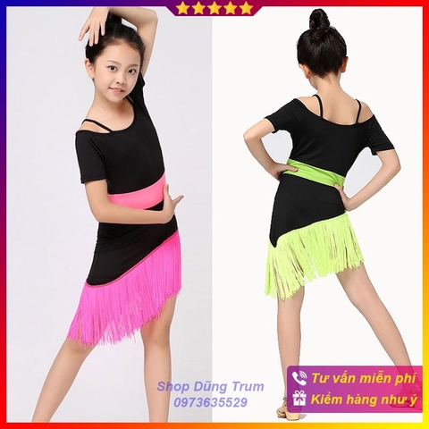 Váy nhảy khiêu vũ cho trẻ em phong cách đơn giản