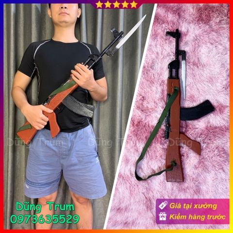 Đạo cụ súng biểu diễn chất liệu gỗ siêu đẹp