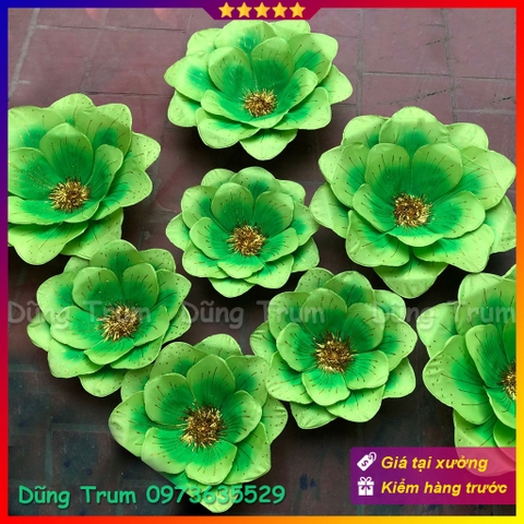 Hoa múa biểu diễn màu xanh siêu đẹp chất liệu làm từ nan sắt đàn hồi cực bền