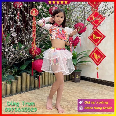 Trang phục nhảy hiện đại cho bé, đồng phục nhảy Aerobic