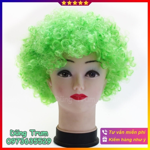 Tóc hóa trang chú hề xanh lá cây, tóc hóa trang chụp ảnh concept hài hước