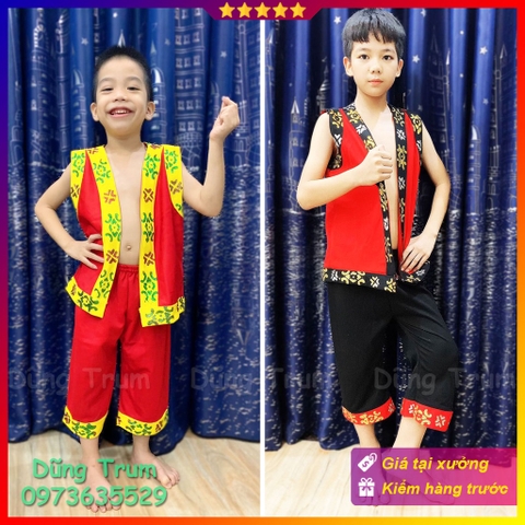 Trang phục dân tộc Mèo nam cho học sinh mầm non tiểu học