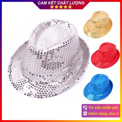 Mũ cao bồi biểu diễn lấp lánh, mũ nhảy Jazz lấp lánh cho các buổi tiệc sự kiện