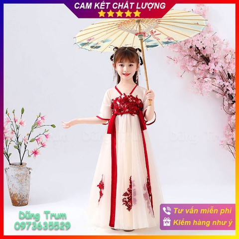 Bộ Hằng Nga trẻ em, trang phục cổ trang trẻ em hóa trang Hằng Nga cho Tết Trung Thu, dịp lễ đặc biệt, lễ hội