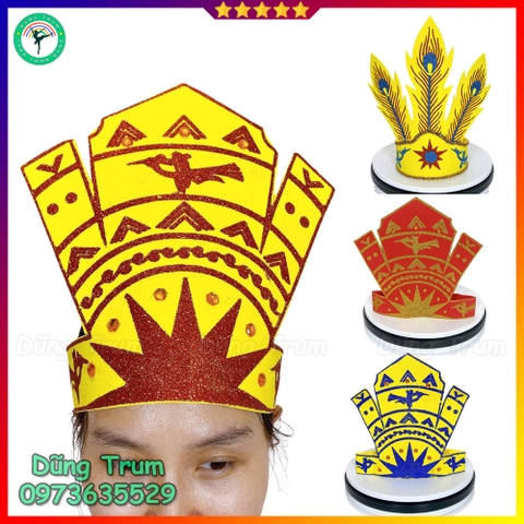 Mũ Âu Lạc hóa trang cùng trang phục Âu Lạc biểu diễn cực đẹp