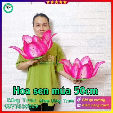 Hoa sen múa kích thước 50cm chất liệu bền đẹp