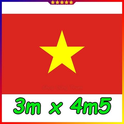 Cờ Tổ Quốc 3m x 4m5 kích thước to