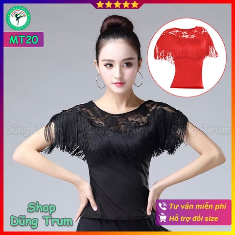 Áo Khiêu Vũ Tua Rua Nhảy Latin DanceSport Cực Đẹp