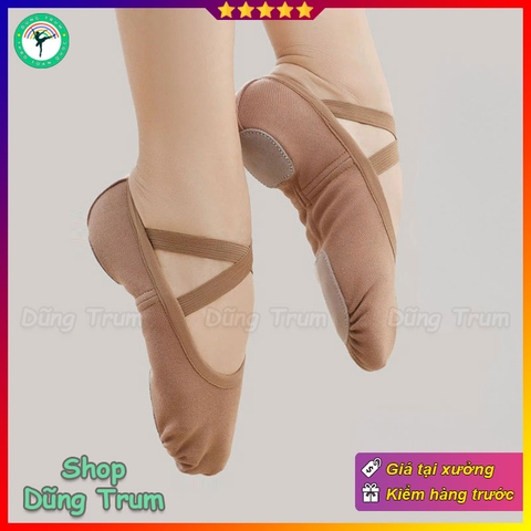Giày Múa Bale Cao Cấp đệm 2 điểm cho chuyên nghiệp thi đấu biểu diễn