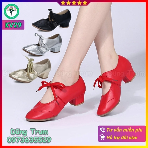 Giày Khiêu Vũ DanceSport Cao 4cm Cực Êm Và Chắc Chân KV29
