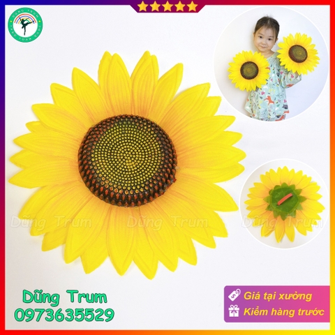Hoa hướng dương múa đường kính 22cm cho các bé mầm non tiểu học (1 bông)