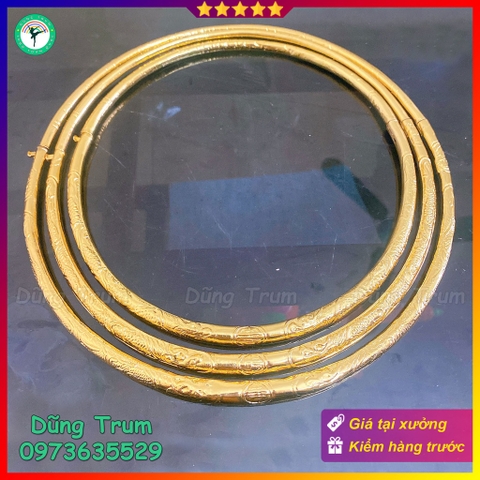 Kiềng vàng hầu Thánh đủ kích thước, kiềng cổ hầu đồng