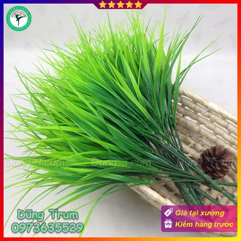 Chùm cỏ nhựa trang trí bình hoa dài 31cm decor nhà cửa văn phòng