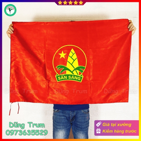 Cờ Đội viên cờ măng non đoàn đội vải Satanh bền đẹp kích thước chuẩn
