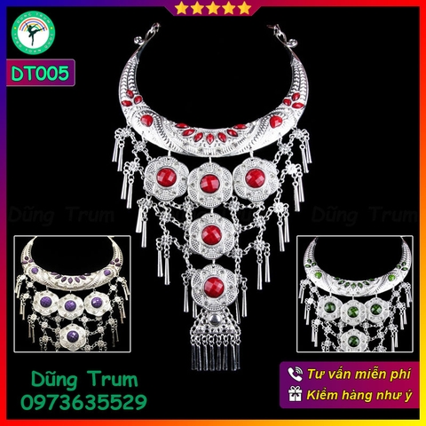 Kiềng tua hầu Thánh, kiềng cổ dân tộc vòng cổ phụ kiện hầu đồng DT005