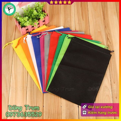 Túi Đựng Giày Dây Rút Tiện Lợi Chất Liệu Vải Không Dệt