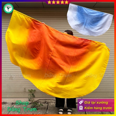 Cánh bán nguyệt lụa múa biểu diễn, cánh múa bán nguyệt kích thước 2 mét siêu đẹp