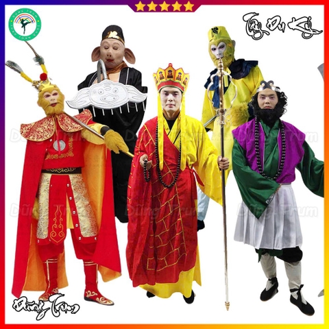 Trang phục Tôn Ngộ Không, Trư Bát Giới hóa trang 4 thầy trò Đường Tăng đầy đủ chi tiết