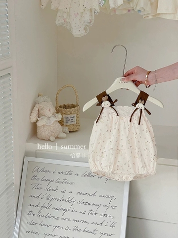 JS - Body be 2 dây nâu hoạ tiết thỏ(66-80)