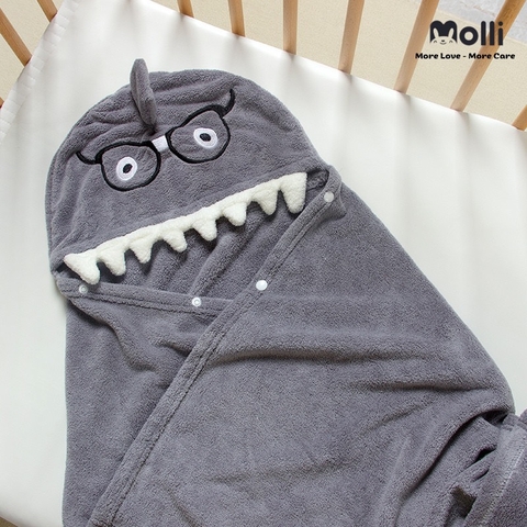 BW Ủ lông nhung thú Molli hoạ tiết