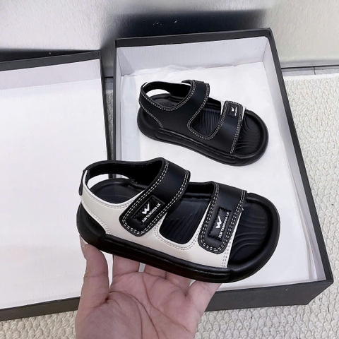 KB - Sandal nhựa JLW phối đen trắng (17-31)